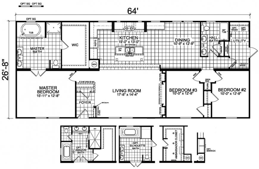 Double Wides Sunshine Homes Manufactured  Modular Homes